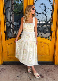 Do a Double Take Cream Midi Dress