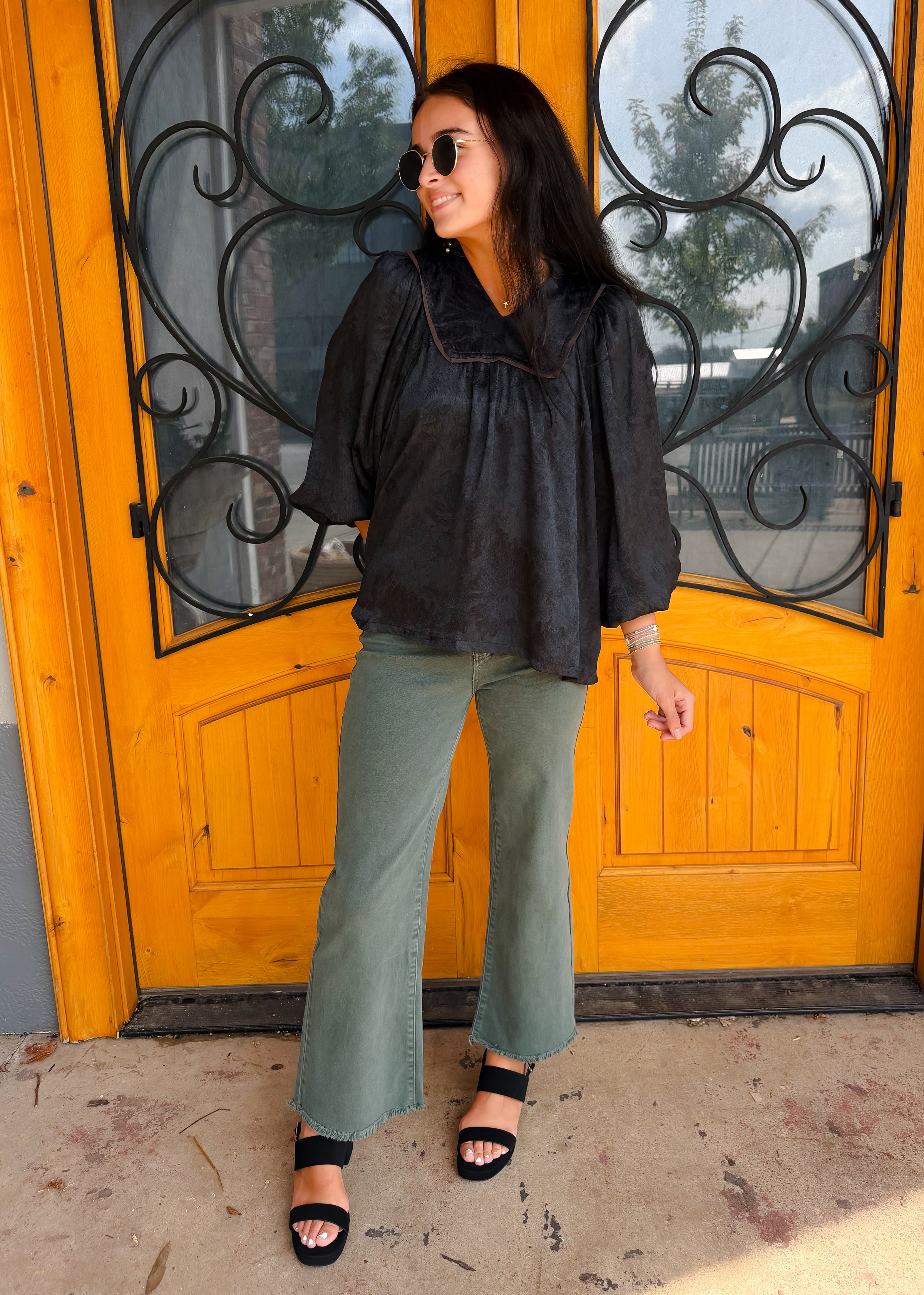 Got My Attention Acid Wash Frayed Jean - Ash Jade