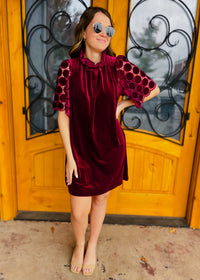 Simple Times Velvet Dress