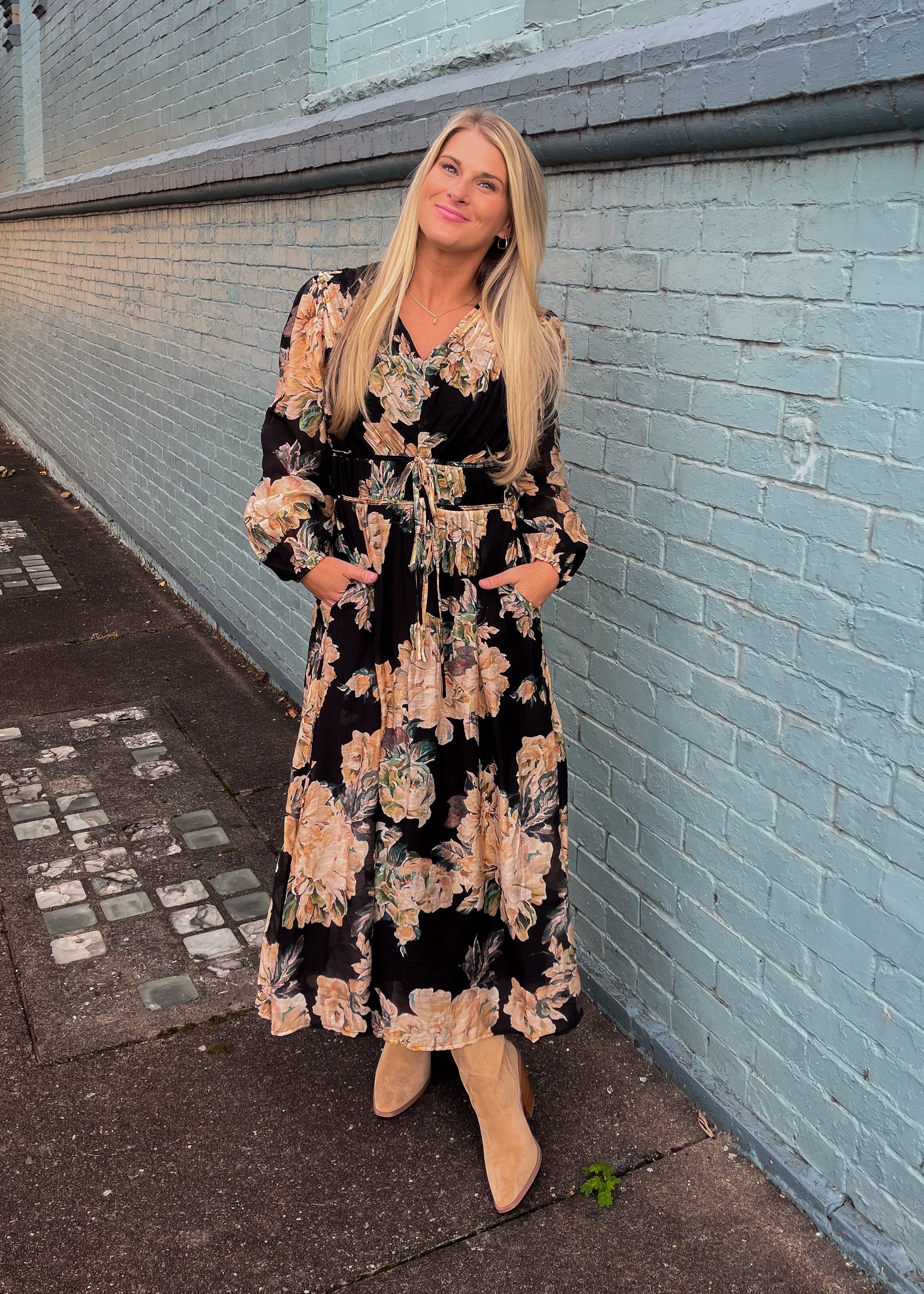 Just Going With It Midi Dress