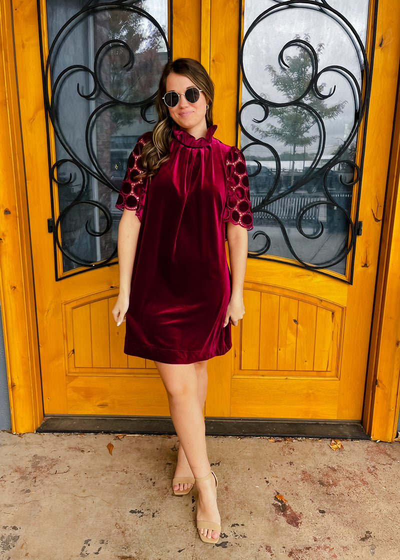 Simple Times Velvet Dress