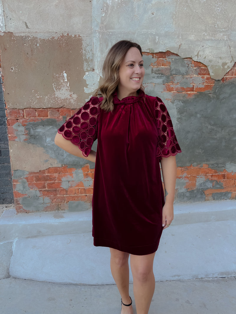 Simple Times Velvet Dress