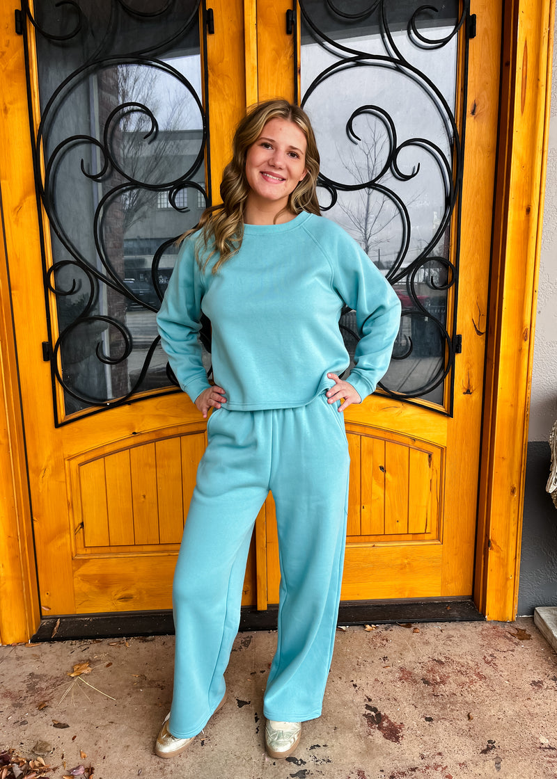 At Its Best Fleece Long Sleeve Two Piece Set