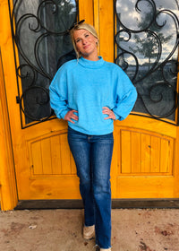 Set The Tone Turtle Neck Fleece Sweater