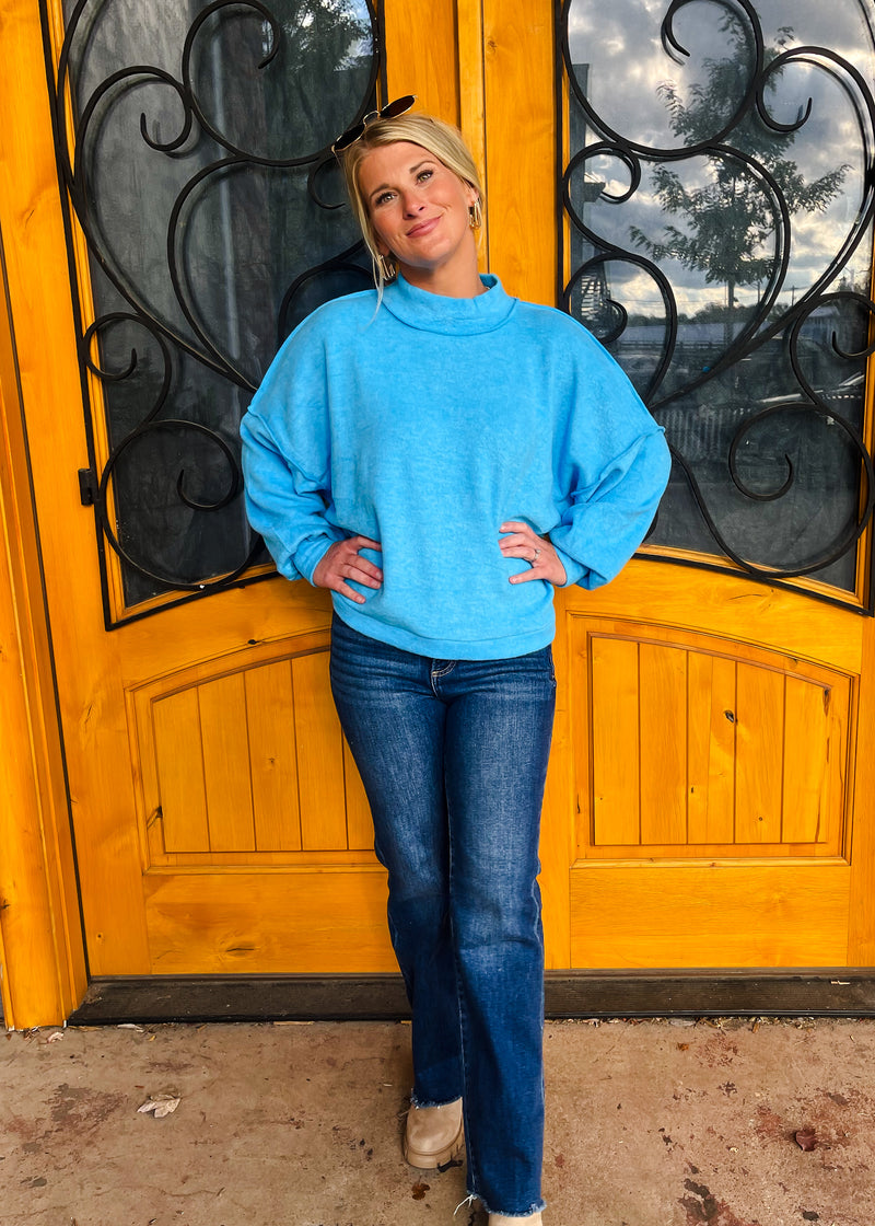 Set The Tone Turtle Neck Fleece Sweater