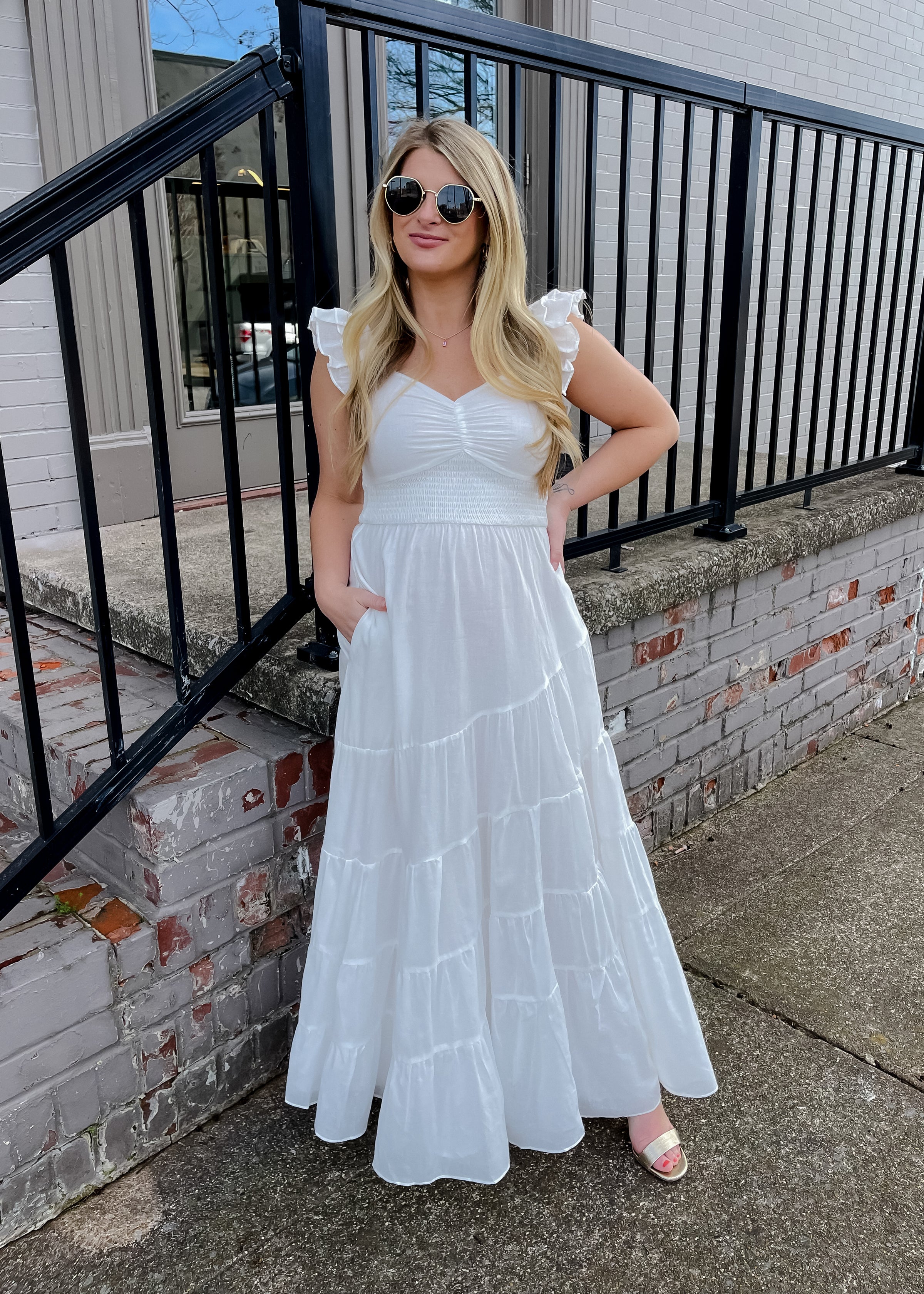 With You In Mind Ruffle Maxi Dress