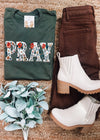 PRAY- Faux Floral Embroidered Graphic Tee (S-2XL)