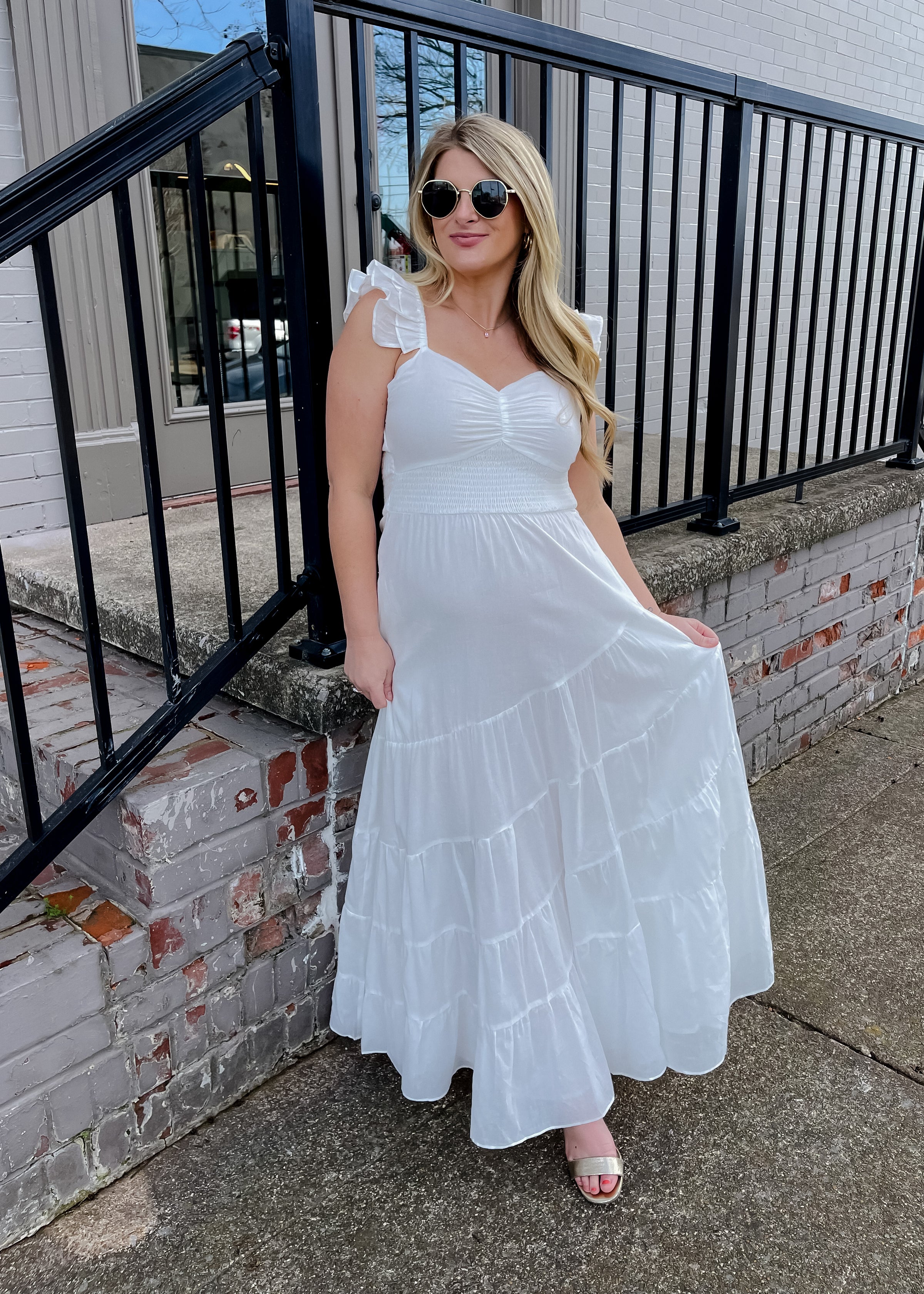 With You In Mind Ruffle Maxi Dress