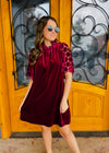 Simple Times Velvet Dress