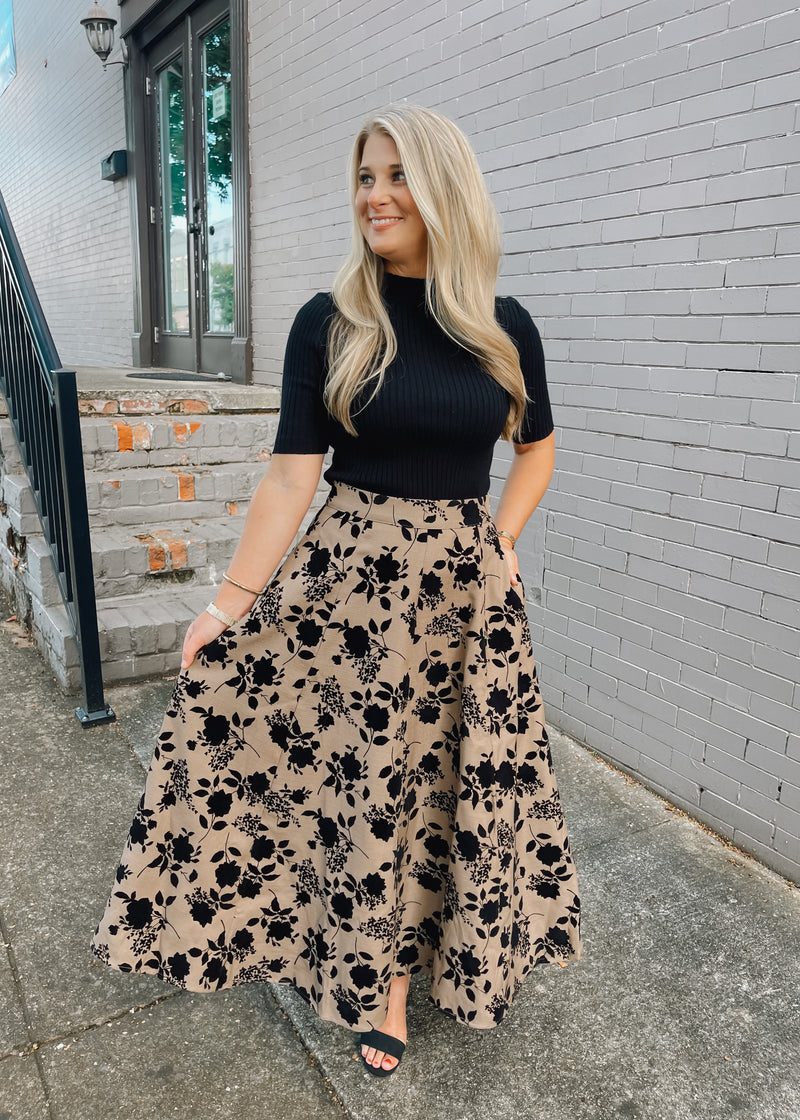 Only Just Begun Midi Skirt