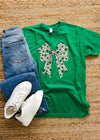 Shamrock Bow Graphic Tee (S-2XL)