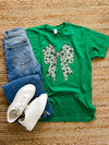 Shamrock Bow Graphic Tee (S-2XL)