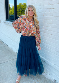 Only In My Heart Navy Skirt