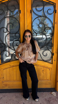 Thinking About You Tie Blouse