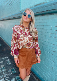 I Already Decided Suede Skort