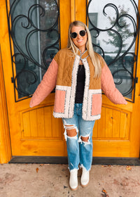 Timely Matter Quilted Button Down Jacket