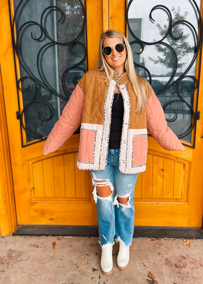 Timely Matter Quilted Button Down Jacket