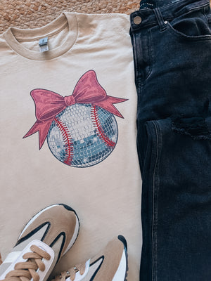 Disco Baseball Graphic Tee (S-2XL)