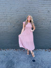 Covered In Love Blush Smocked Midi Dress (S-3XL)