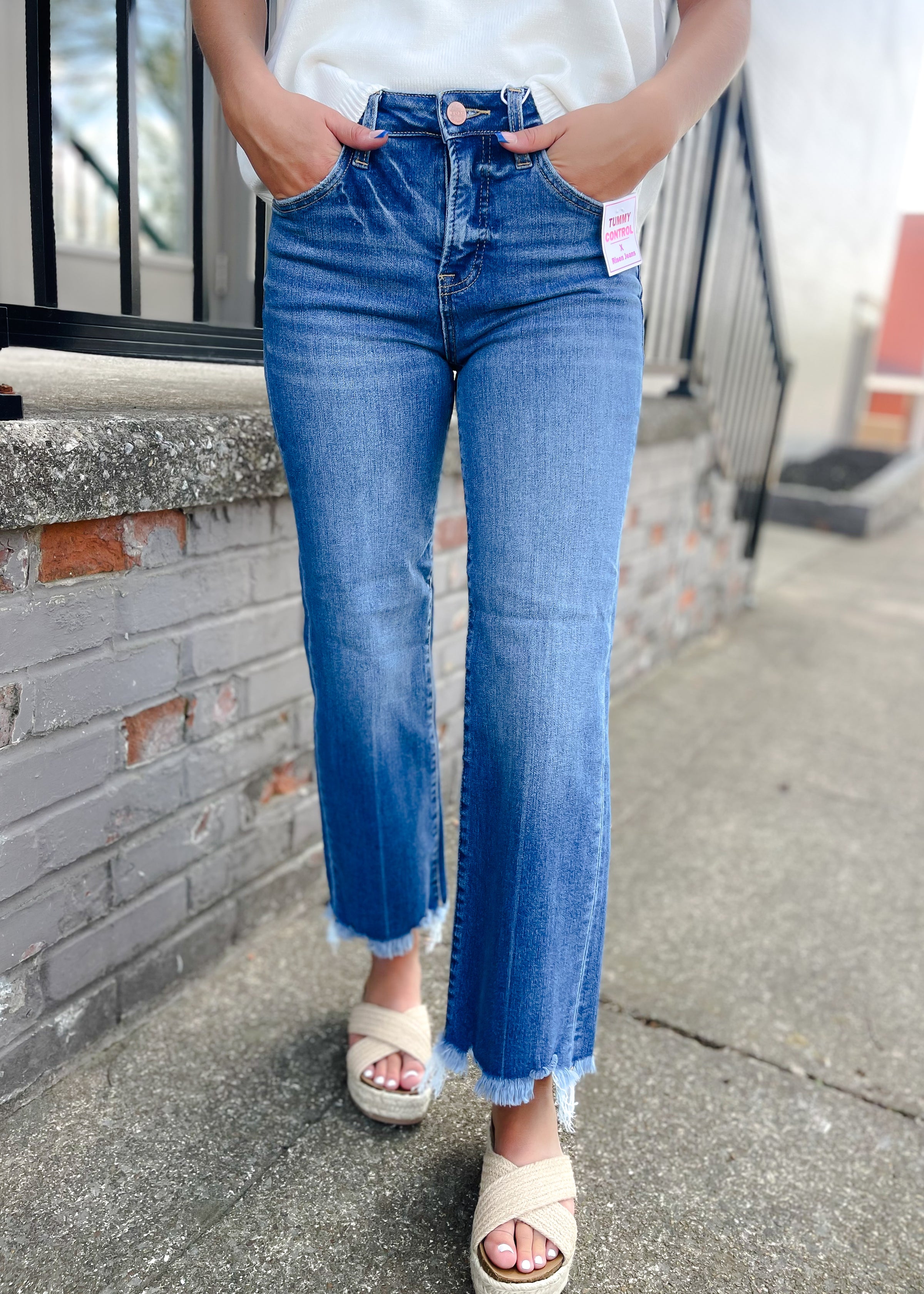 I'll Be Straightforward High Rise Straight Jeans