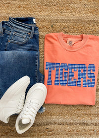 Tigers Gingham Graphic Tee (S-2XL)
