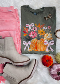 Fall Floral Graphic Tee (S-2XL)