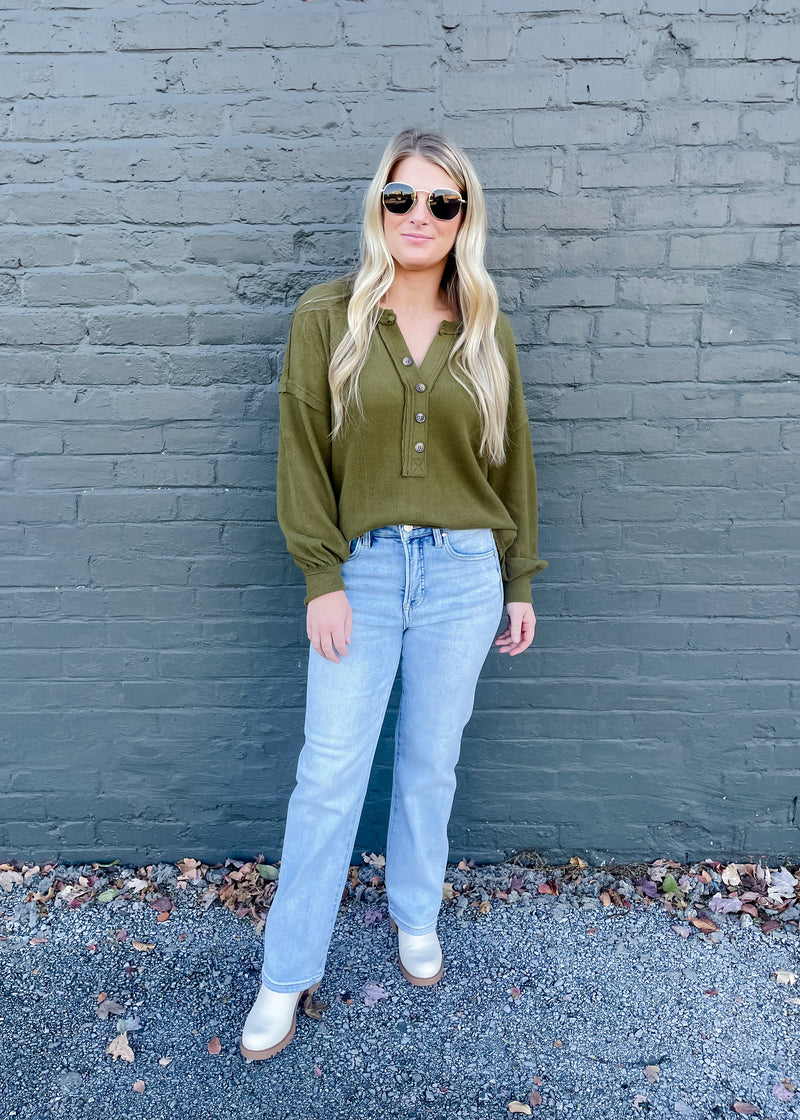 Don’t You Worry Long Sleeve Knit Top