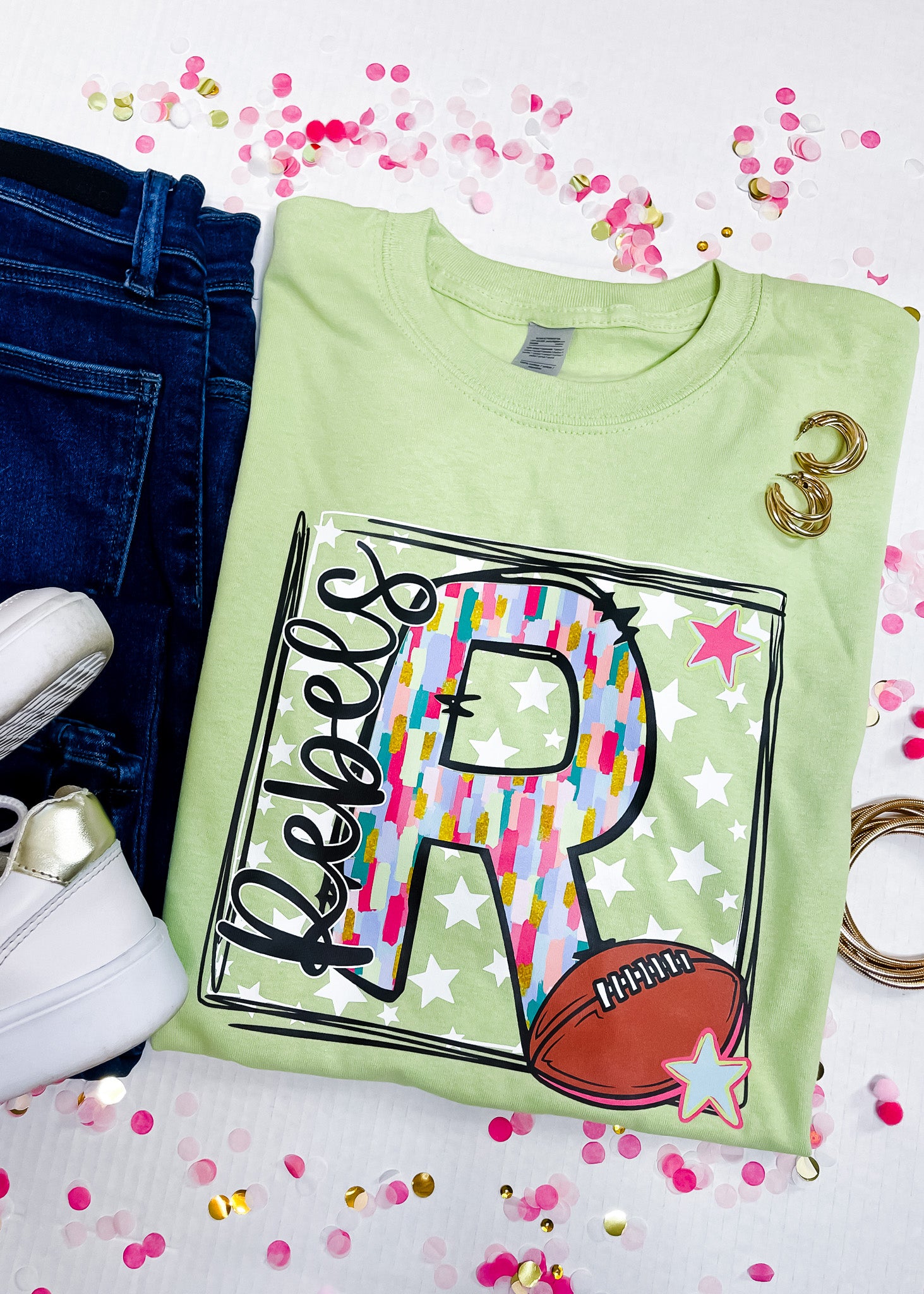 Star Box Mascot Letter Graphic Tee (S-2XL)