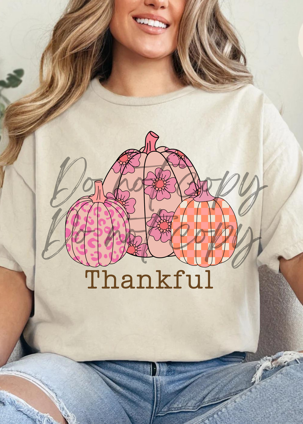 Thankful Pumpkin Graphic Tee (S-2XL)