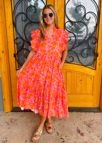 Sunset Sketches Midi Dress
