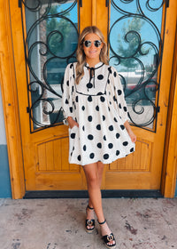 Feeling Spot On Polka Dot Mini Dress