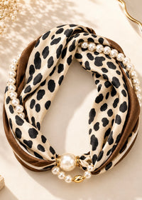Luxe Pearl Scarf Necklace