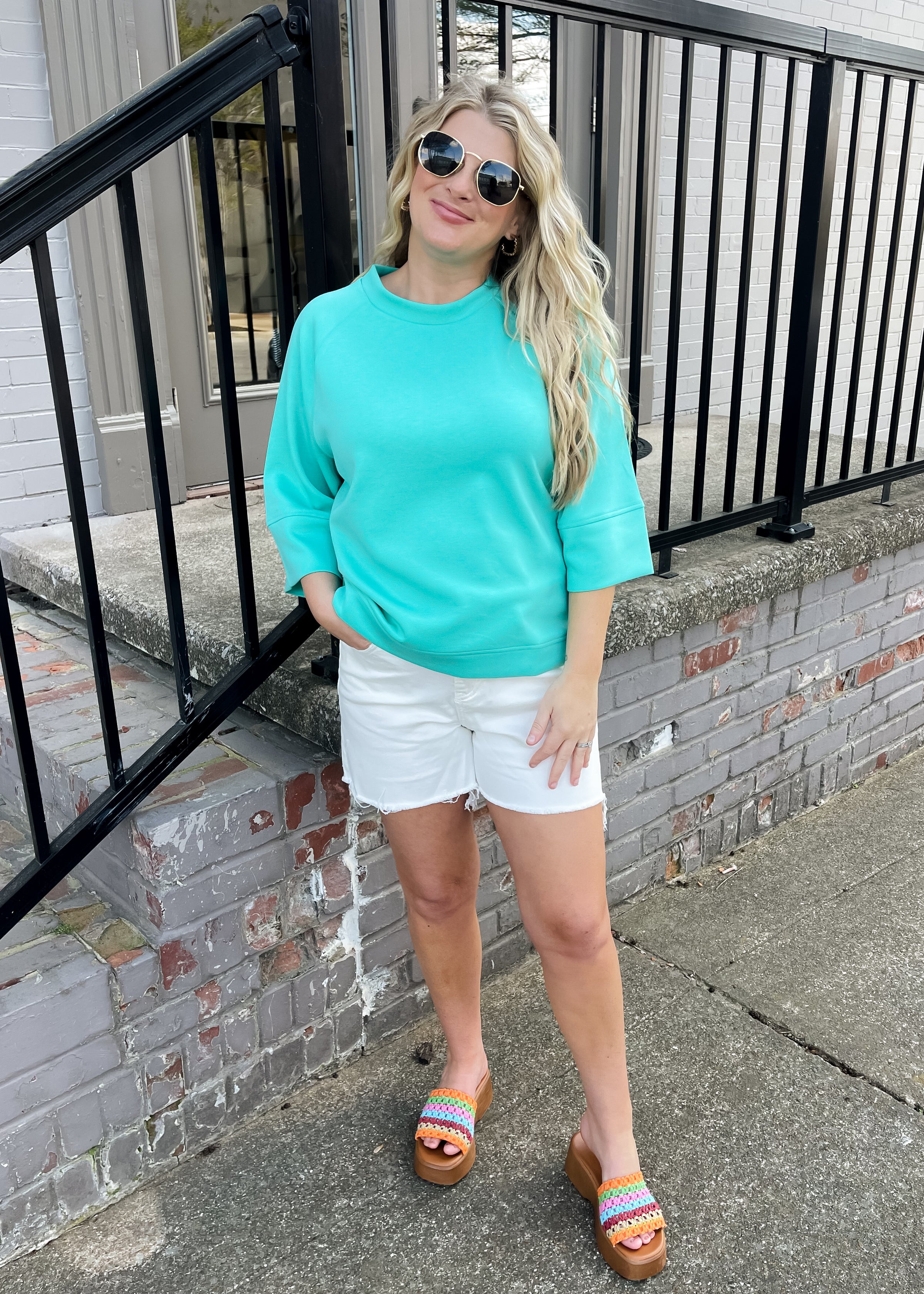 Check Me Out Scuba 3/4 Sleeve Pullover (S-XL)