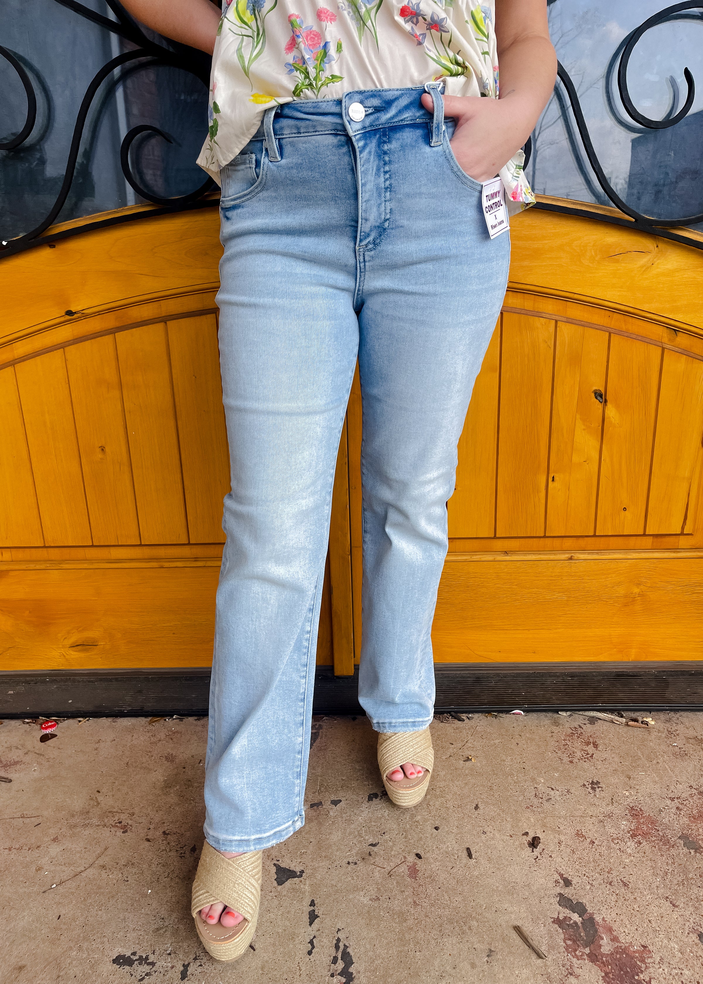 Refined Rhythm Tummy Control Mid Rise - Risen Jeans