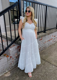 With You In Mind Ruffle Maxi Dress
