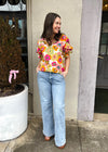 Always On Time Wide Leg Double Button Jeans