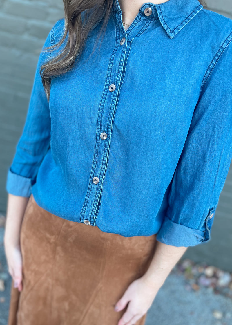 It's a Fine Line Button Down Shirt