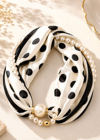 Luxe Pearl Scarf Necklace