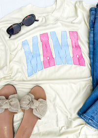 Mama Mock Neck Graphic tee (S-2XL)