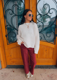 Stay With Me Mock Neck Knit Sweater