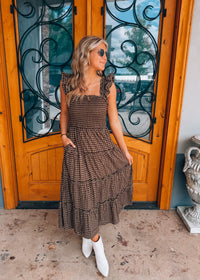 Plaid To Meet You Midi dress