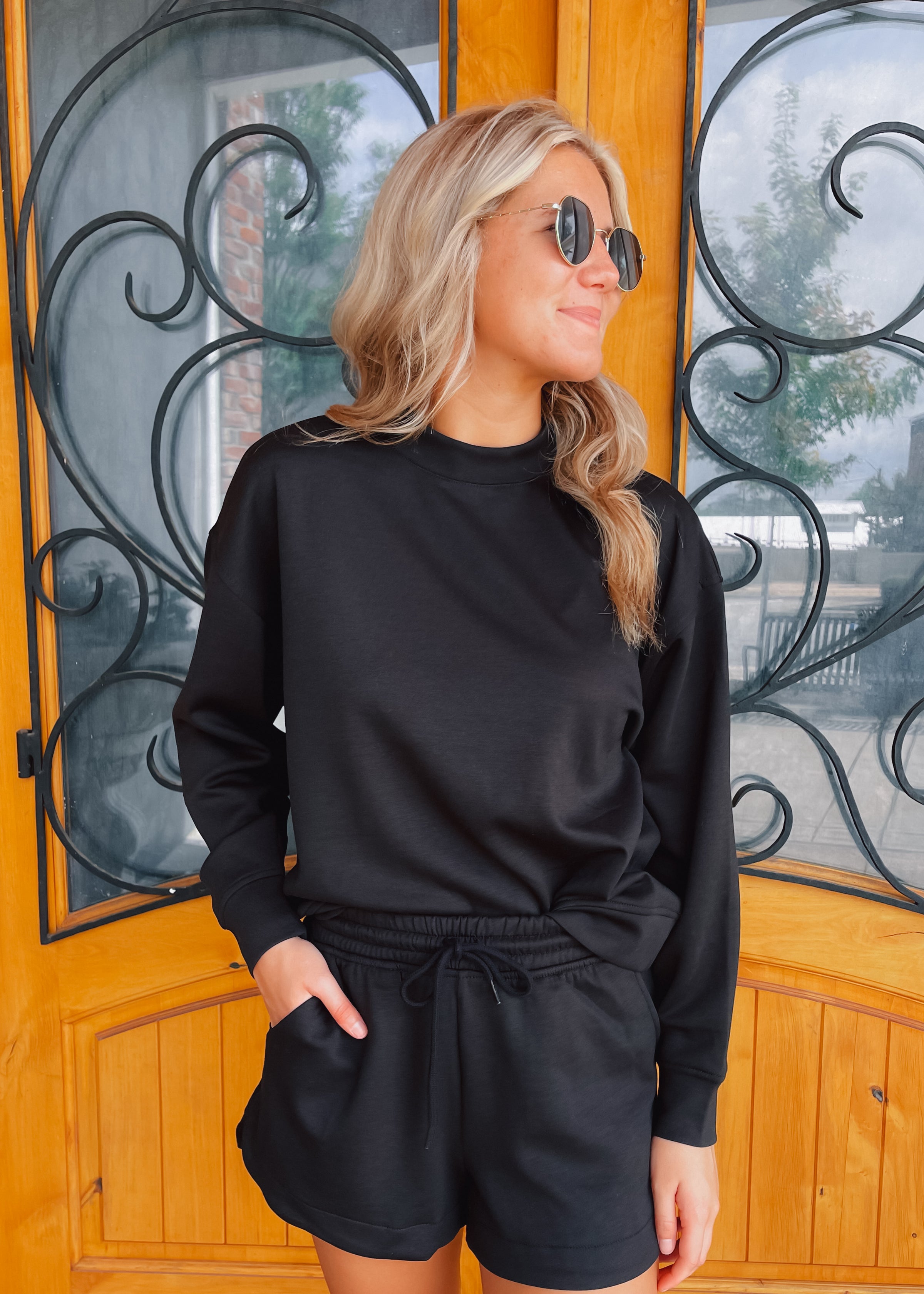 Just Let me Adore You Scuba Pullover & Short Set