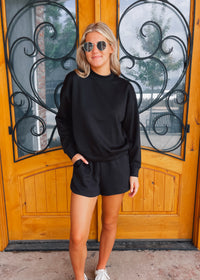 Just Let me Adore You Scuba Pullover & Short Set
