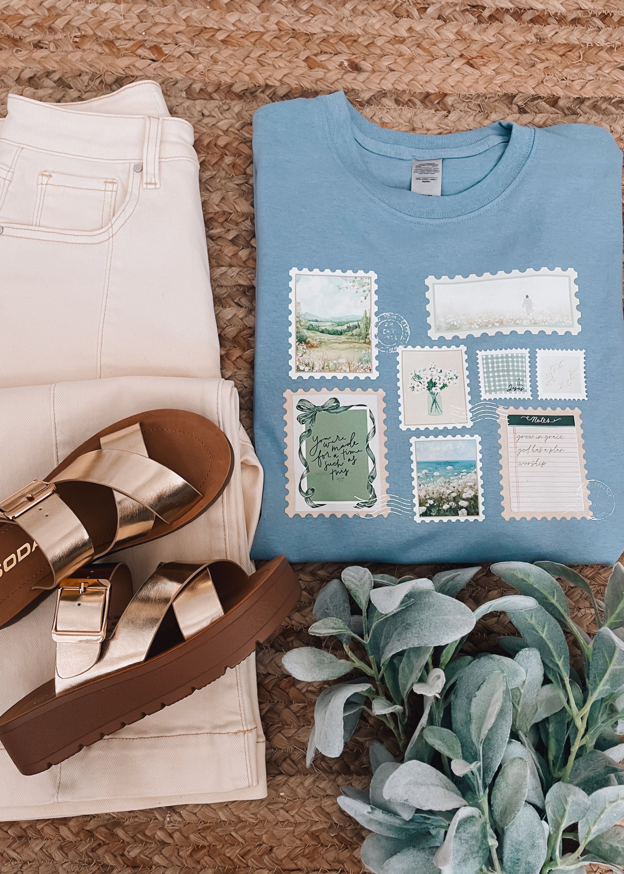 Jesus Stamp Graphic Tee (S-2XL)