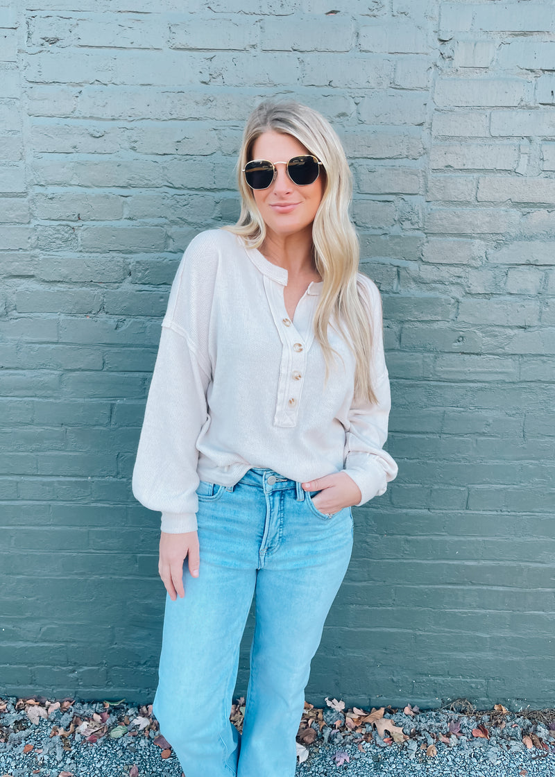 Don’t You Worry Long Sleeve Knit Top