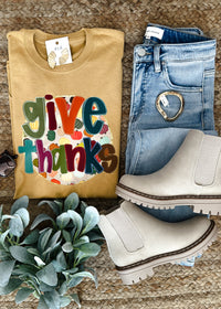 Give Thanks Graphic Tee (S-2XL)