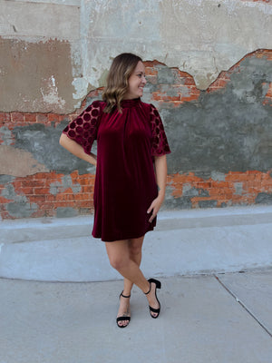 Simple Times Velvet Dress