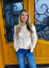 Always On Point Ruffle Knit Cardigan