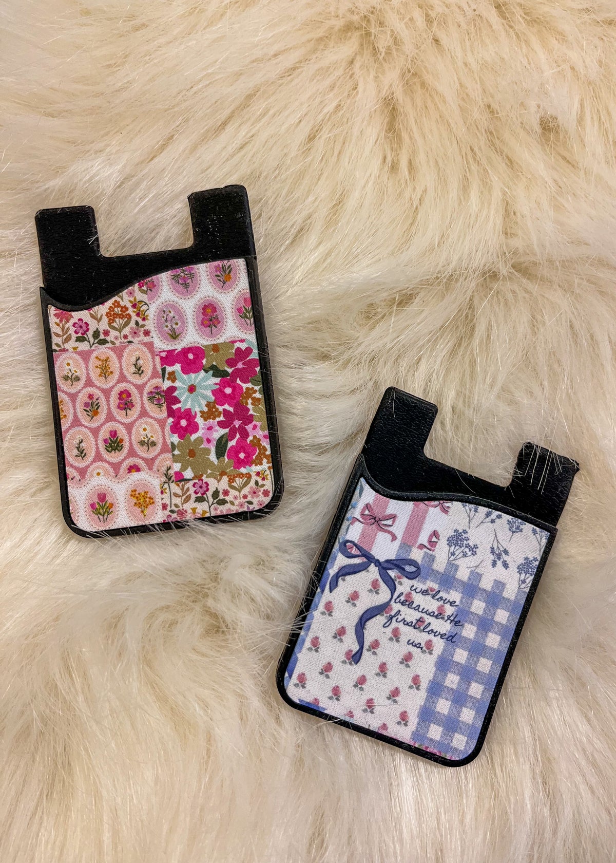 Because Wallet We Love Because He First Loved Us Phone Wallet – The Sassy Owl Boutique