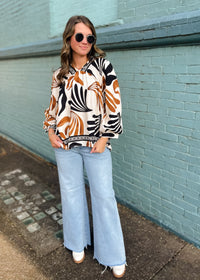 Hold That Thought Tummy Control Low Rise Wide- Risen Jeans